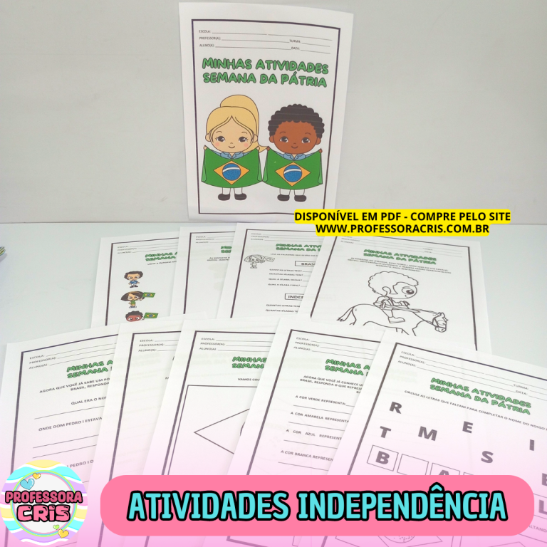 Atividades Independência Professora Cris Ensinando carinho