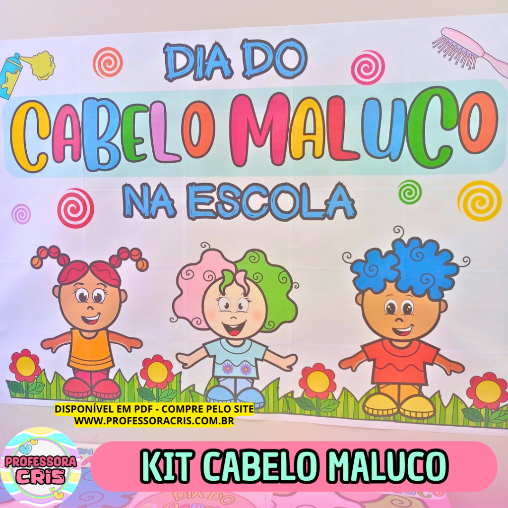 Kit Cabelo Maluco Em Pdf Professora Cris Ensinando Carinho