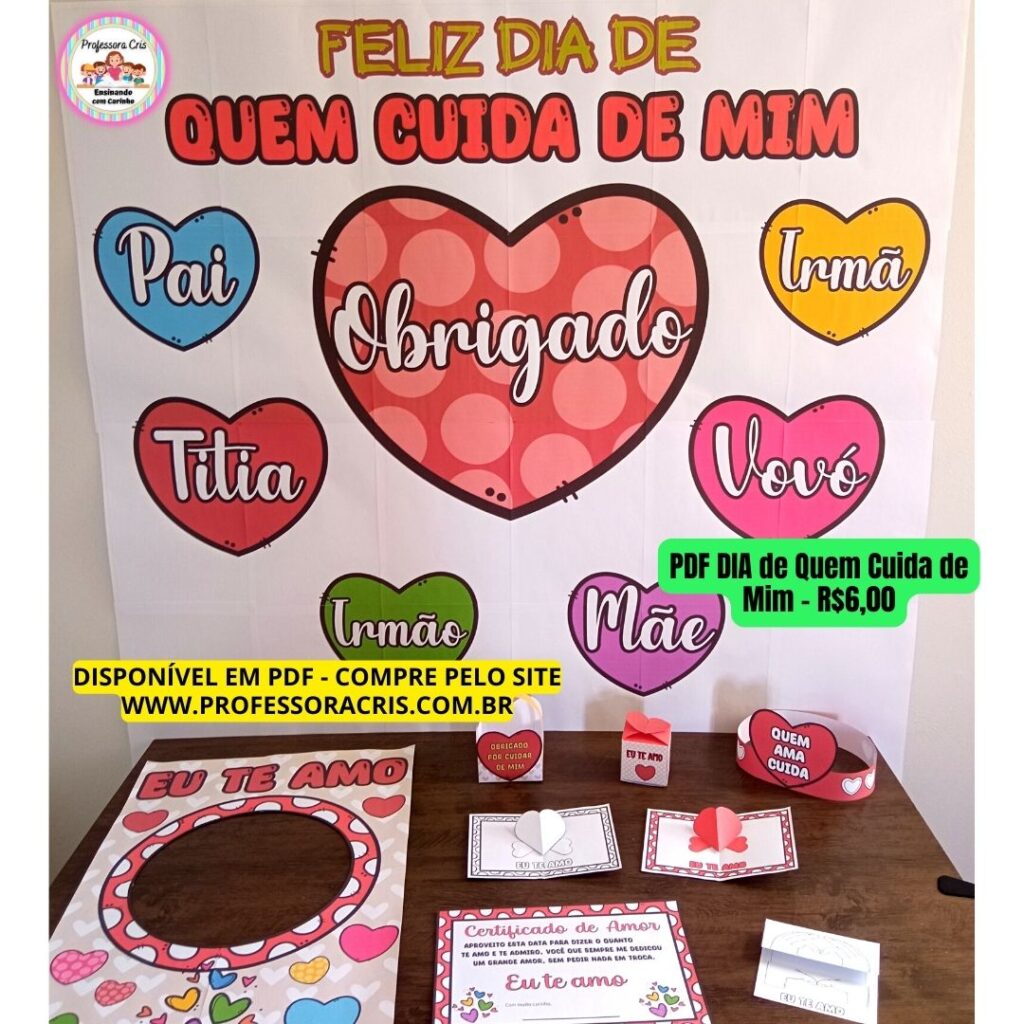 PDF Kit Dia De Quem Cuida De Mim – Professora Cris – Ensinando Com Carinho