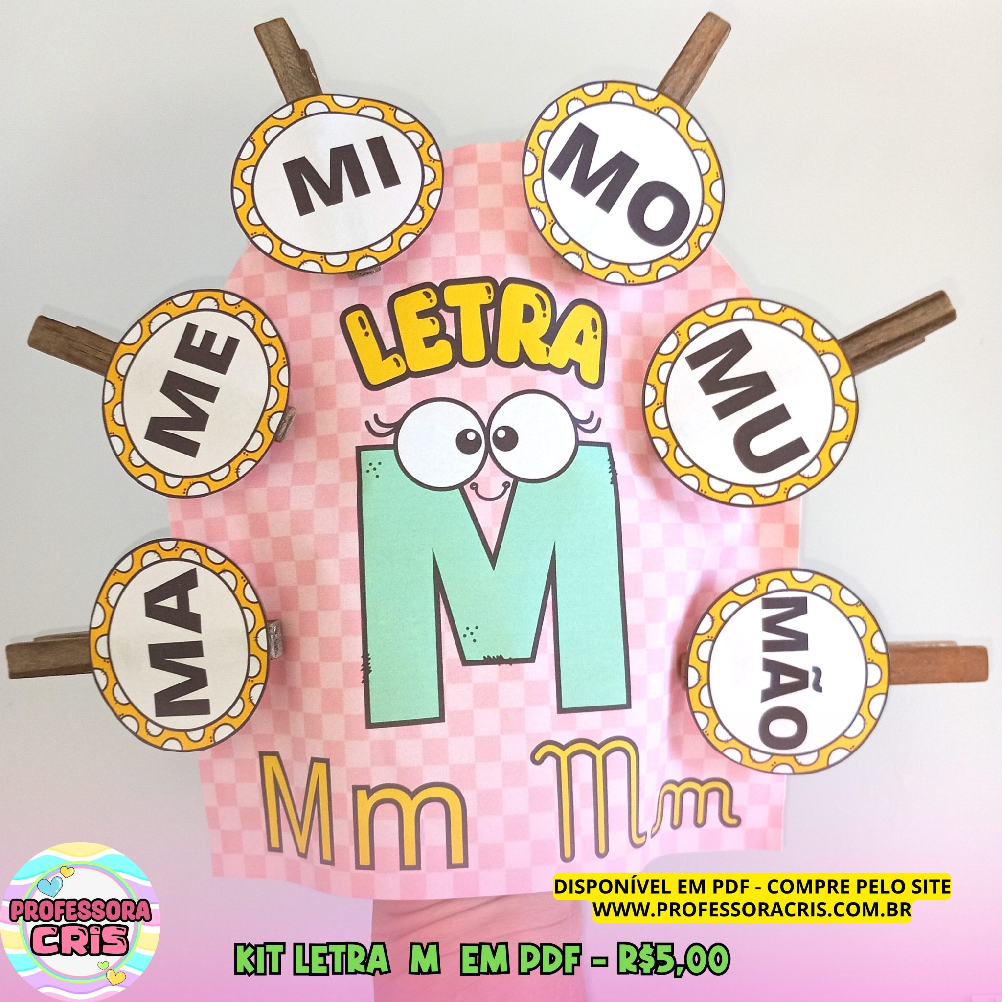 Kit Letras PDF KIT CONSOANTES Letra M – Professora Cris – Ensinando com carinho