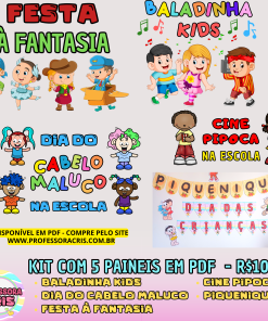 PDF Kit com 5 Painéis (Dia das crianças)