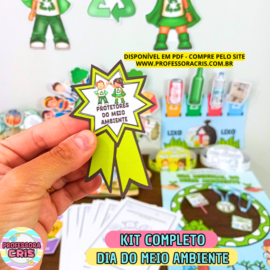 Kit COMPLETO Dia do Meio Ambiente – Professora Cris – Ensinando com carinho