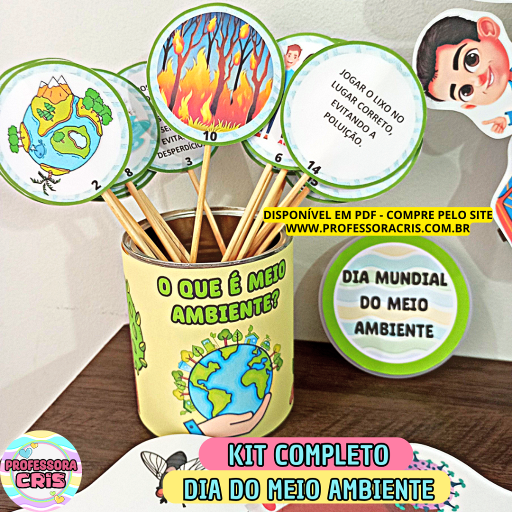 Kit COMPLETO Dia do Meio Ambiente – Professora Cris – Ensinando com carinho