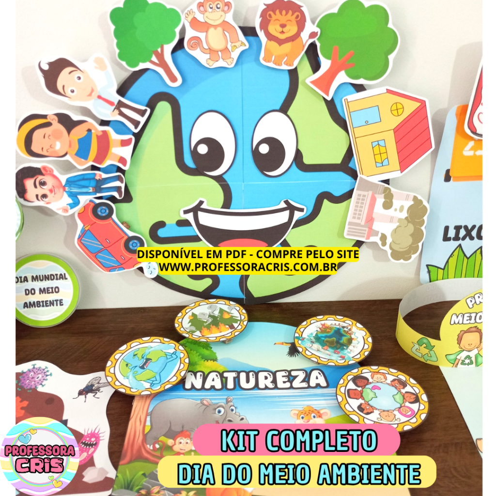 Kit COMPLETO Dia do Meio Ambiente – Professora Cris – Ensinando com carinho