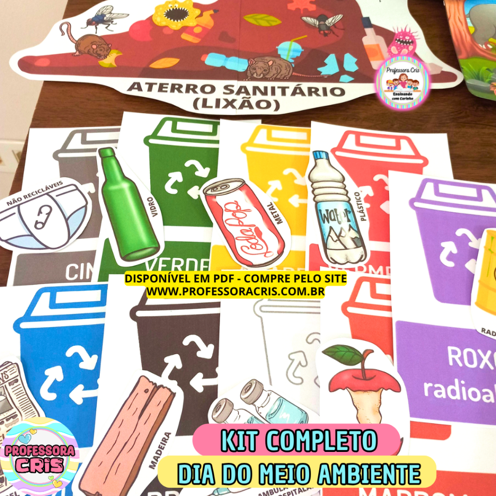 Kit COMPLETO Dia do Meio Ambiente – Professora Cris – Ensinando com carinho