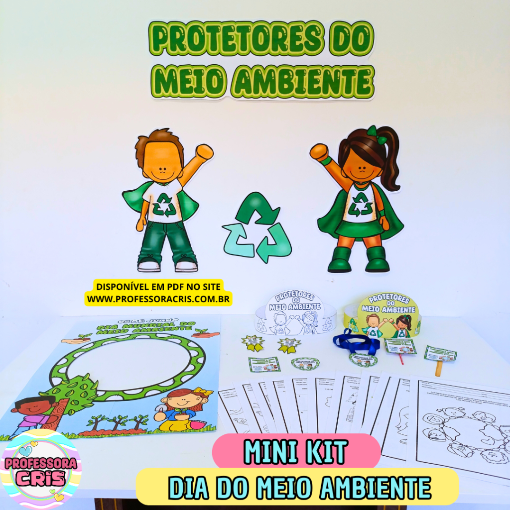 Mini kit Dia do Meio Ambiente – Professora Cris – Ensinando com carinho