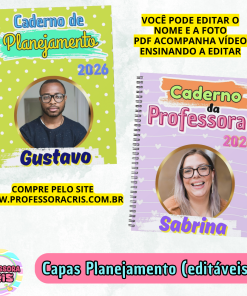Capas de Planejamento 2026 editáveis