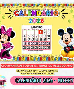 Calendário 2026 – Mickey