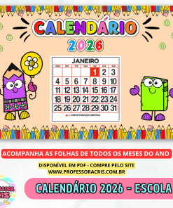 Calendário 2026 – Escola