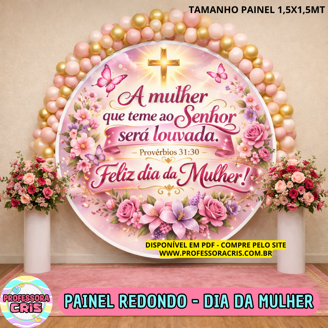 Painel redondo – Dia da Mulher
