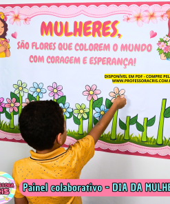 Painel colaborativo - Dia da Mulher