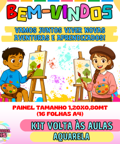 Kit 1 Volta às aulas – Aquarela