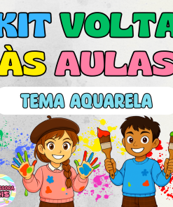 Kit COMPLETO Volta às aulas – Aquarela