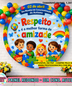 Painel redondo - Autismo