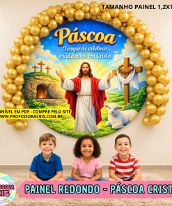 Painel redondo - Páscoa Cristã