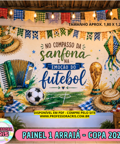 Painel 1 Arraiá tema Copa 2026