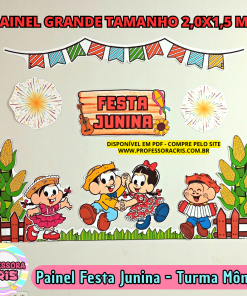 PDF Painel 4 Turma da Mônica Festa Junina