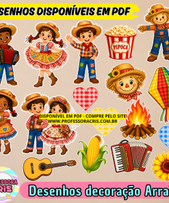 Desenhos para decoração Arraiá - Festa Junina