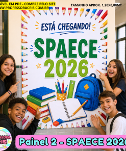 Painel SPAECE 2026 aplicado em ambiente escolar
