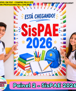 Painel SISPAE para avaliação SISPAE 2026 aplicado na escola