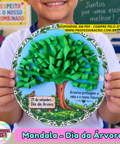 Mandala de árvore com montagem da copa