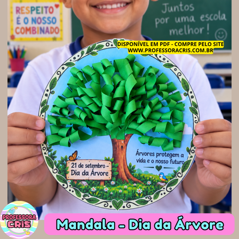 Mandala de árvore com montagem da copa