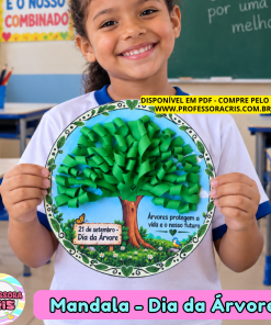 Atividade Dia da Árvore Educação Infantil com mandala interativa