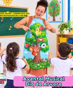 Avental Musical Dia da Árvore para Educação Infantil
